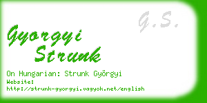 gyorgyi strunk business card